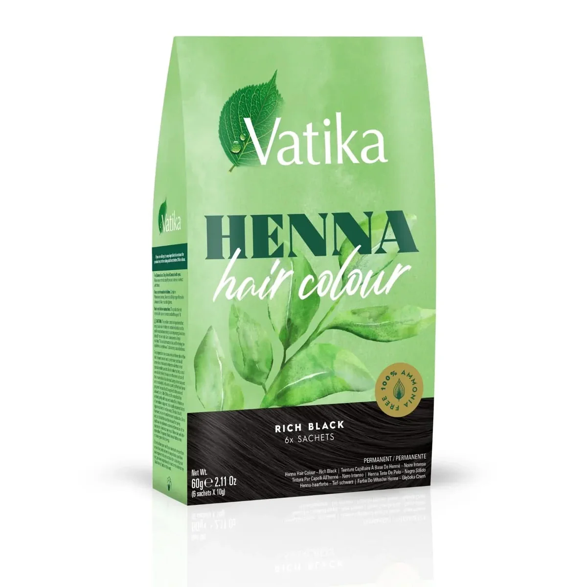 DABUR HENNA COLOUR RICH BLACK 6 x 60G