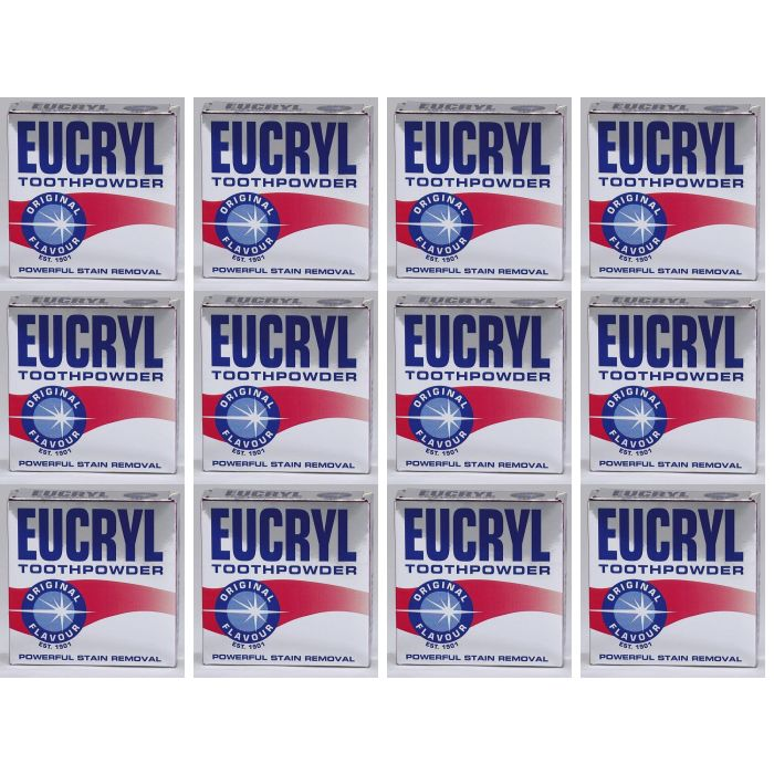 Eucryl Toothpowder Original Powerful Stain Removal 12 x 50g – Asetena Pa