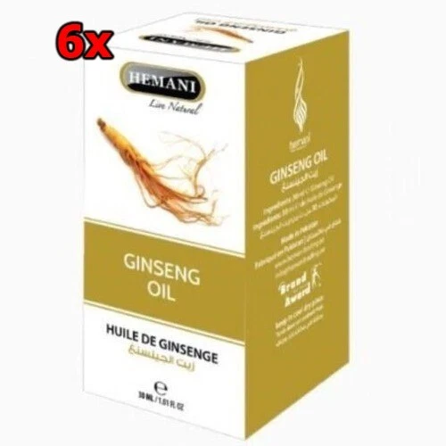 HEMANI GINSENG OIL 6 x 30ML