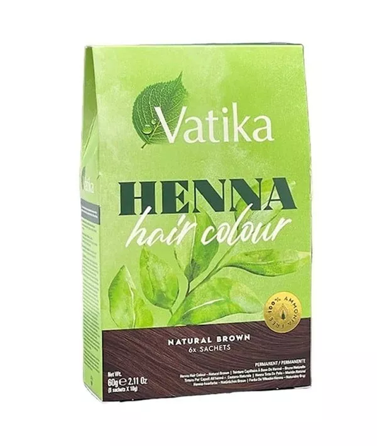 DABUR HENNA COLOUR NATURAL BROWN 6 x 60G