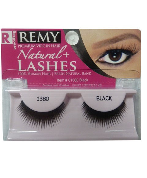 RESPONSE REMY NATURAL PLUS LASHES 1380  Color Black Eye Makeup Asetena Pa 