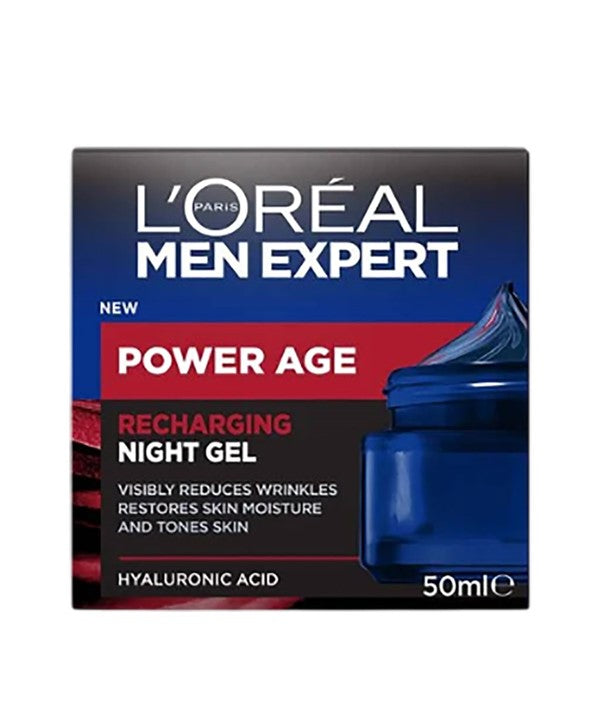 MEN EXPERT POWER AGE RECHARGING NIGHT GEL 50 ml Men Skincare Asetena Pa 