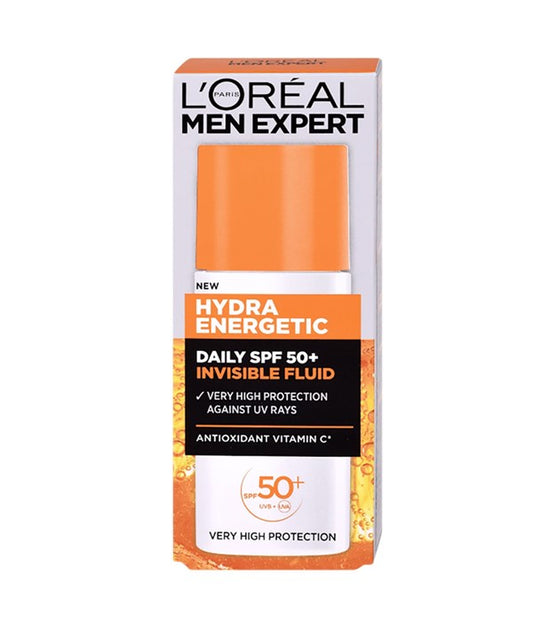 MEN EXPERT HYDRA ENERGETIC DAILY INVISIBLE FLUID SPF50 50 ml Men Skincare Asetena Pa 