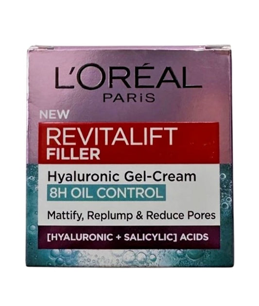 REVITALIFT FILLER 8H OIL CONTROL HYALURONIC GEL CREAM 50 ml Skin Moisturizing Asetena Pa 