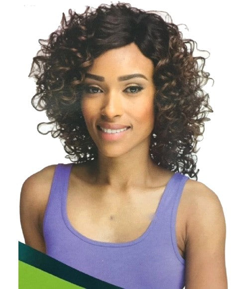 HANDMADE INVISIBLE L PART SYN MIA LACE WIG  Color 1B Lace Wigs Asetena Pa 