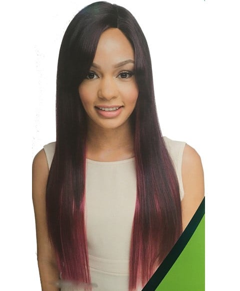 HANDMADE INVISIBLE L PART SYN RAVEN LACE WIG  Color 1B Lace Wigs Asetena Pa 