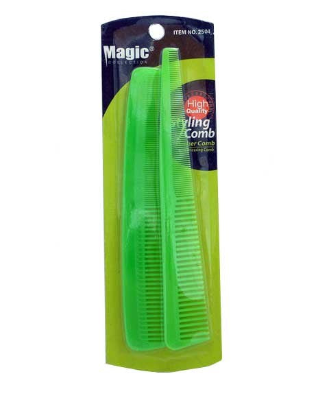 MAGIC COLLECTION BARBER COMB WITH DRESSING COMB 2504 Hair Brushes and Combs Asetena Pa 