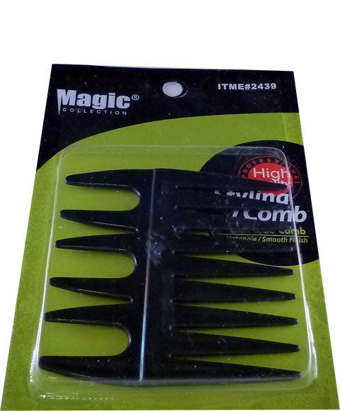 MAGIC COLLECTION BOTH SIDE COMB 2439  Color Black Hair Brushes and Combs Asetena Pa 