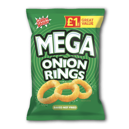 Golden Wonder Mega Onion Rings    18x50g