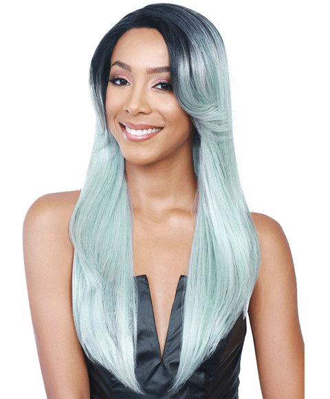 BOBBI BOSS SYN MLF120 PERRY LACE FRONT WIG  Color 1 Lace Wigs Asetena Pa 