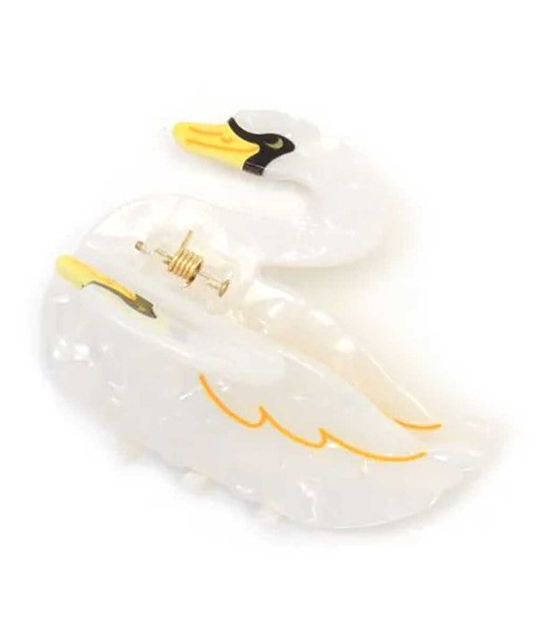 PEARLESCENT SWAN SHAPED CLAMP 9506 Hair Accessories Asetena Pa 