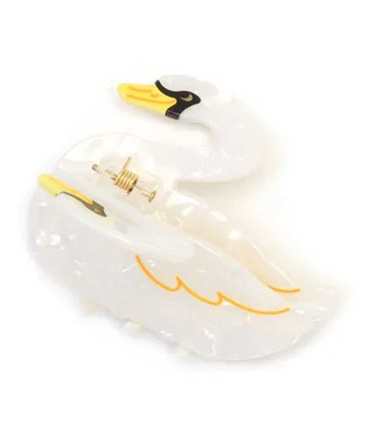 PEARLESCENT SWAN SHAPED CLAMP 9506 Hair Accessories Asetena Pa 