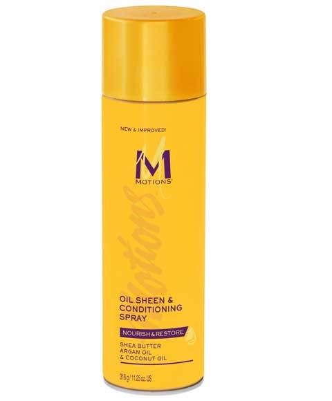MOTIONS NOURISH AND RESTORE SHEEN AND CONDITIONING SPRAY 318 g Sprays, Serums and Oils Asetena Pa 