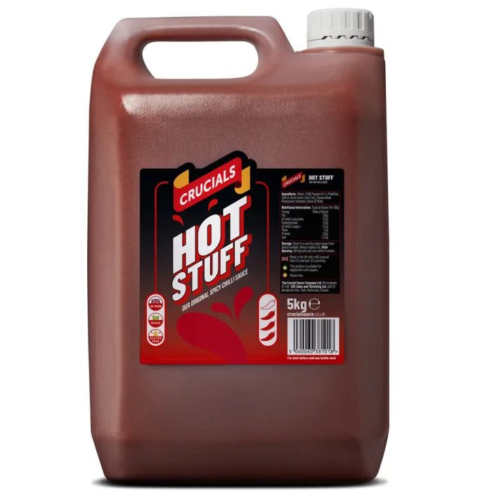 Crucials Hot Stuff Very Hot Chilli Sauce 5L