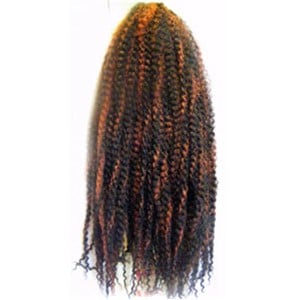 JAZZY SYN AFRO KINKY BULK  Color 4/30 Hair for Braid Extensions Asetena Pa 