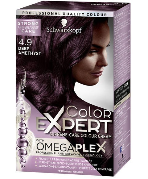 COLOR EXPERT OMEGAPLEX COLOUR CREAM 4.9 DEEP AMETHYST No Size Hair Color Asetena Pa 