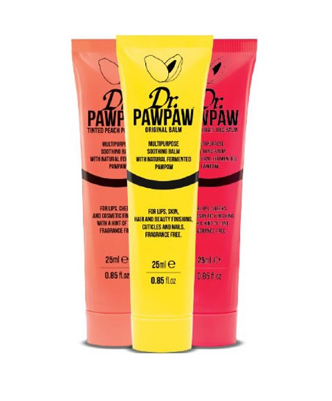DR. PAWPAW MULTIPURPOSE SOOTHING BALM 25 ml Color Tinted Peach Pink Balm Lips Asetena Pa 