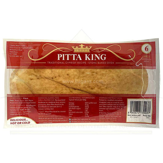Pitta King Pitta Bread White  1x1650