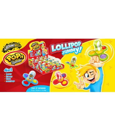 Johny Bee Pop It Spinner  16x15g(12)