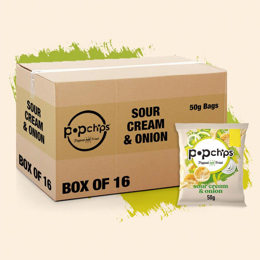 Popchips Sour Cream   16x50g