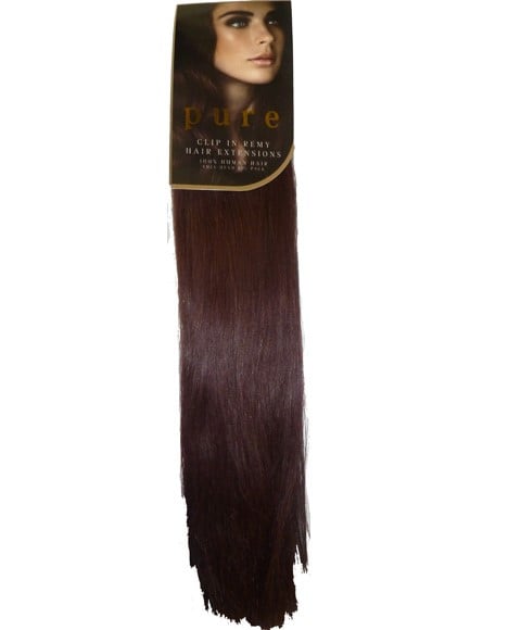 PURE CLIP IN REMY HAIR EXTENSIONS 18 Color P6/27 Tape In and Clip On Hair Extensions Asetena Pa 