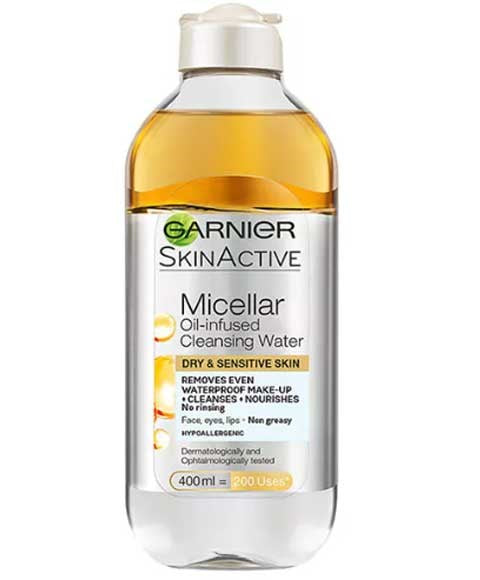 SKINACTIVE MICELLAR OIL INFUSED CLEANSING WATER 400 ml Skin Wash Asetena Pa 