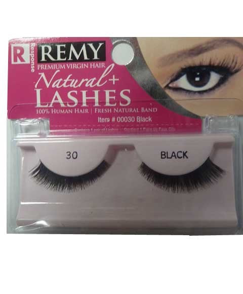 RESPONSE REMY NATURAL PLUS LASHES 30  Color Black Eye Makeup Asetena Pa 