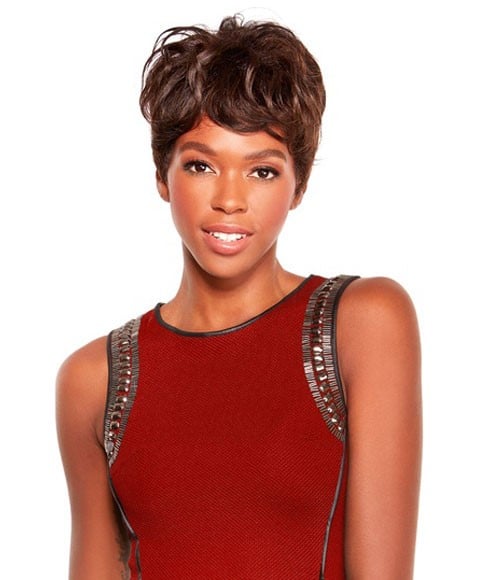 WIG FASHION HH JACKIE WIG  Color F1B/33 Human Hair Wigs Asetena Pa 