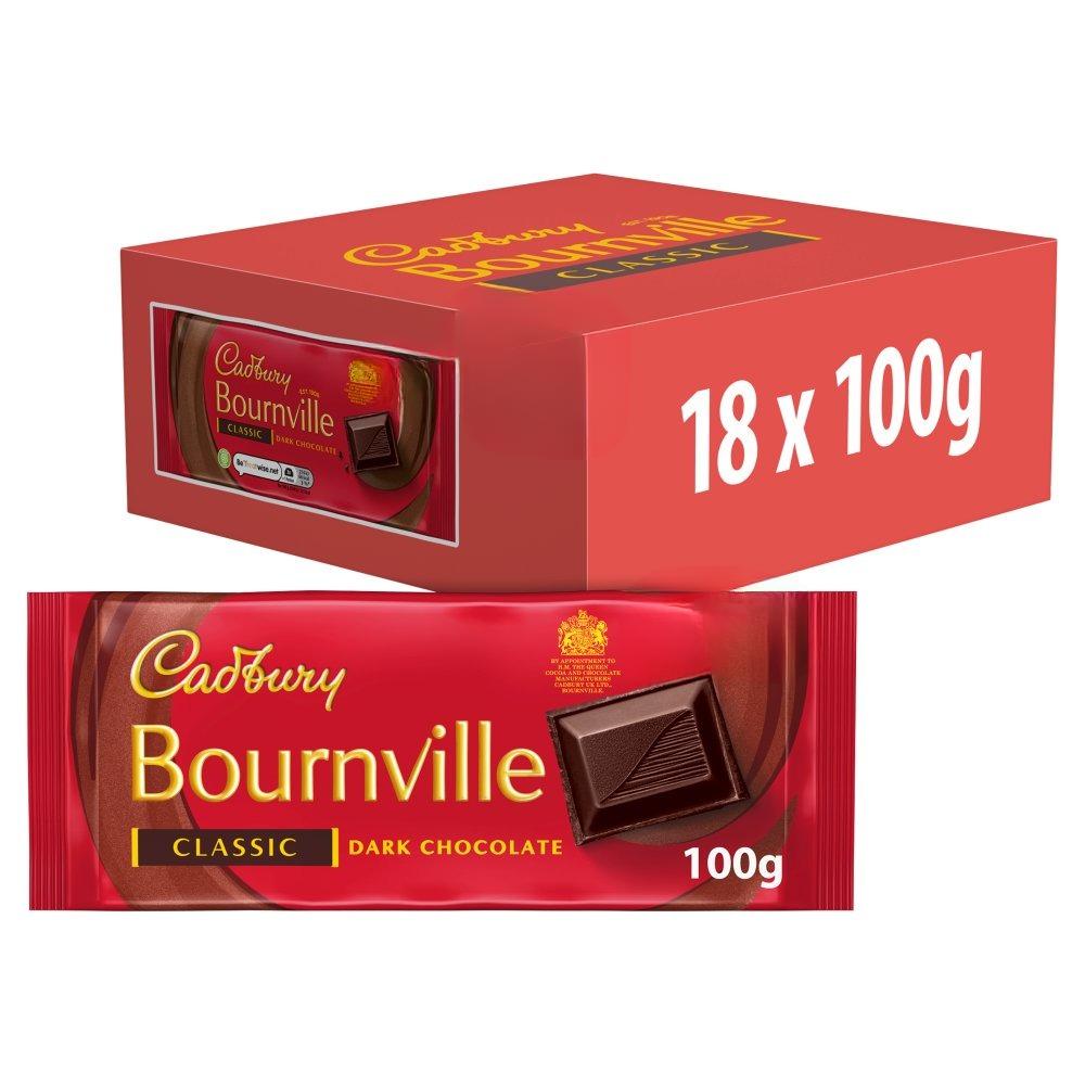 Cadbury Bournville Classic Dark Chocolate Bar 100g