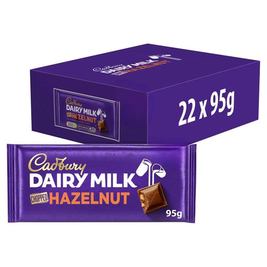 Cad Dairy Milk Chopped Nut Chocolate Bar 95g
