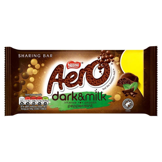 Aero Dark & Milk Peppermint Chocolate Sharing Bar 90g