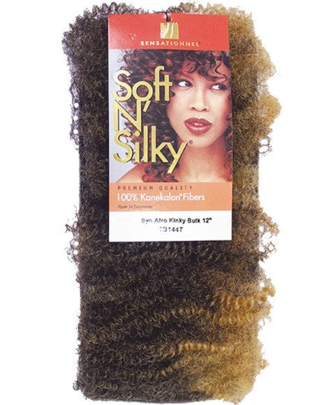 SOFT N SILKY SYN AFRO KINKY BULK 24 Color 1 Hair for Braid Extensions Asetena Pa 