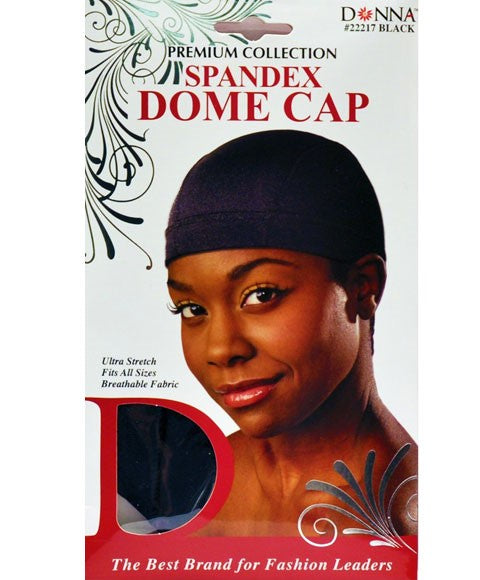 PREMIUM COLLECTION SPANDEX DOME WIG CAP 22217  Color Black Extensions Accessories Asetena Pa 