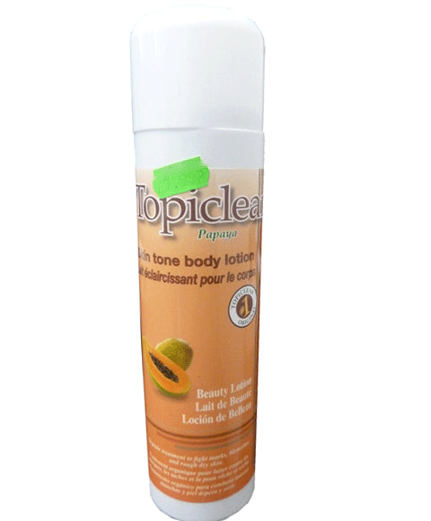TOPICLEAR PAPAYA SKIN TONE BODY LOTION 500 ml Skin Moisturizing Asetena Pa 