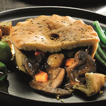 Phat Gluten Free Vegan Mushroom Bourguignon Pie 12 x 300g Ready Meals Asetena Pa 