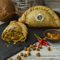 Phat Naked Vegan Kerelan Cauliflower  Chickpea & Onion Bhaji Pasty 20 x 285g Ready Meals Asetena Pa 