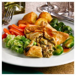 Everyday Favourites Mushroom & Stilton Wellington 24 x 170g Ready Meals Asetena Pa 