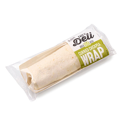 Vegan Curried Chickpea Wrap 12 x 175g Ready Meals Asetena Pa 
