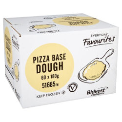 Everyday Favourites Pizza Base Dough 7-9" 1 x 60PK Ready Meals Asetena Pa 