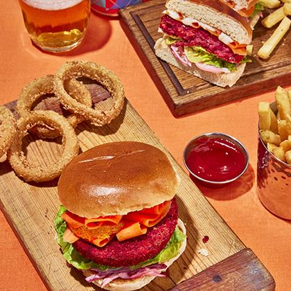 Strong Roots Bean & Beet Burger 4 x 600g Ready Meals Asetena Pa 