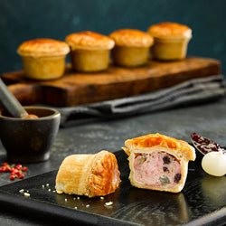 Pork  Apple & Black Pudding Mini Pork Pie 36 x 83g Ready Meals Asetena Pa 