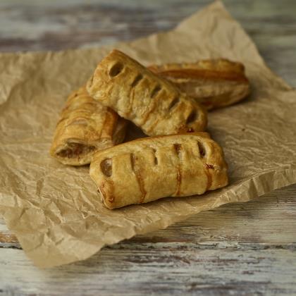 Phat Schools 4" Pork Sausage Roll - Product discounted due to limit on shelf life 100 x 90g Ready Meals Asetena Pa 