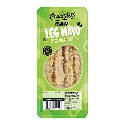SNACKSTERS CHUNKY EGG MAYO 10 x 140g Ready Meals Asetena Pa 