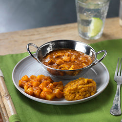 Simply Puree Level 6 Soft & Bite Sized Chicken Curry 12 x 380g Ready Meals Asetena Pa 