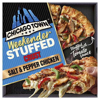 Chicago Town Stuffed Crust Salt and Pepper Chicken Pizza 9 x 692g Ready Meals Asetena Pa 
