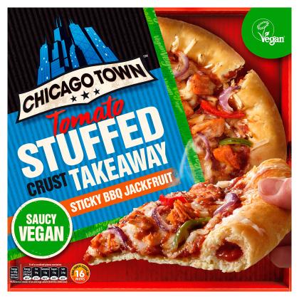 Chicago Town Stuffed Crust Vegan BBQ Jackfruit Pizza 10 x 490g Ready Meals Asetena Pa 