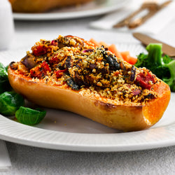 Classic Cuisine Vegan Stuffed Butternut With Peppers  Basil & Breadcrumbs 10 x 400g Ready Meals Asetena Pa 
