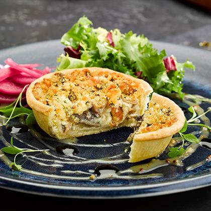 Wild Mushroom & Caramelised Onion Tart 48 x 75g Ready Meals Asetena Pa 