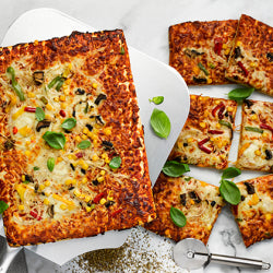 Katerbake Vegetable Pizza Slab 15" x 9 " 1 x 4pk Ready Meals Asetena Pa 