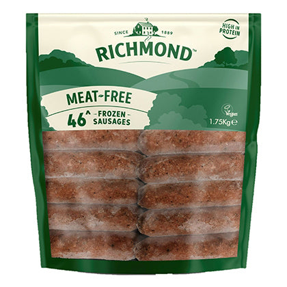 Richmond Meat Free Sausages 1.75kg Ready Meals Asetena Pa 